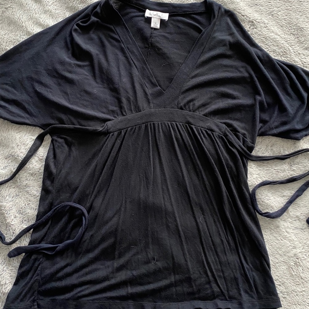 LOFT brand size M black Tunic dress shirt 😍